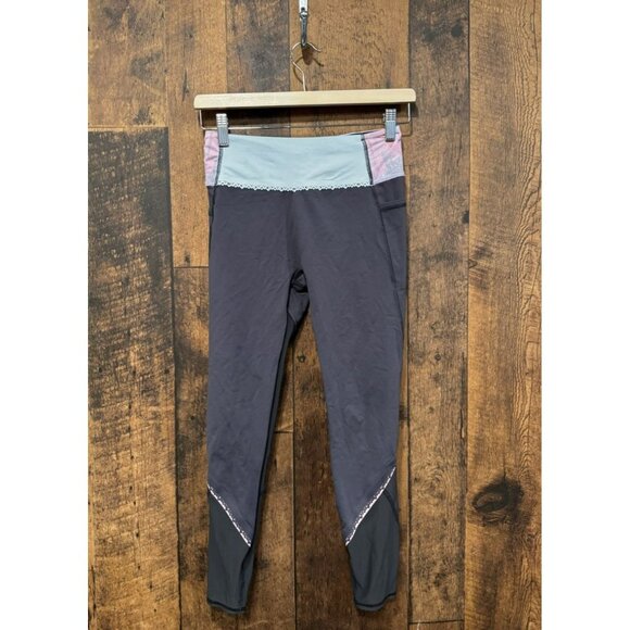 Ivivva By Lululemon Grey Athletic Leggings Size 12 EUC - Picture 1 of 3